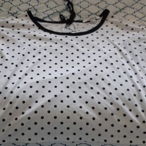Polka dot crop top